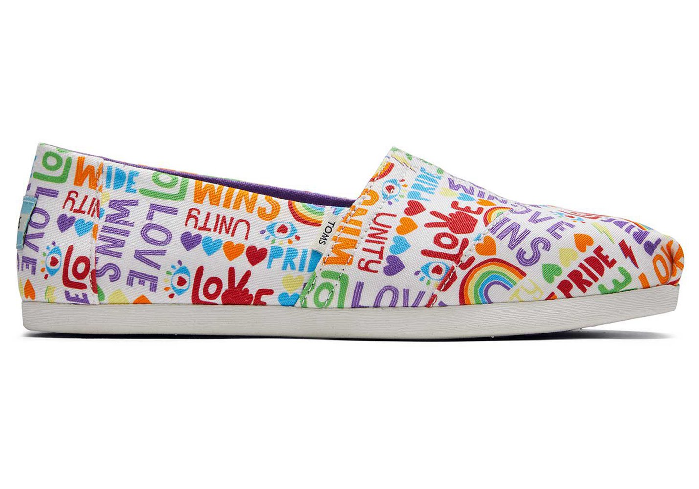 Toms Espadryle Damskie Kolorowe - Alpargata Unity Love Wins - 46ONCWBEG